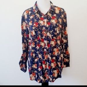 5× 20 🤑  Faded Glory Floral Button Up